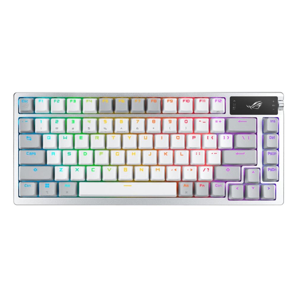 Teclado gaming asus azoth rgb blanco