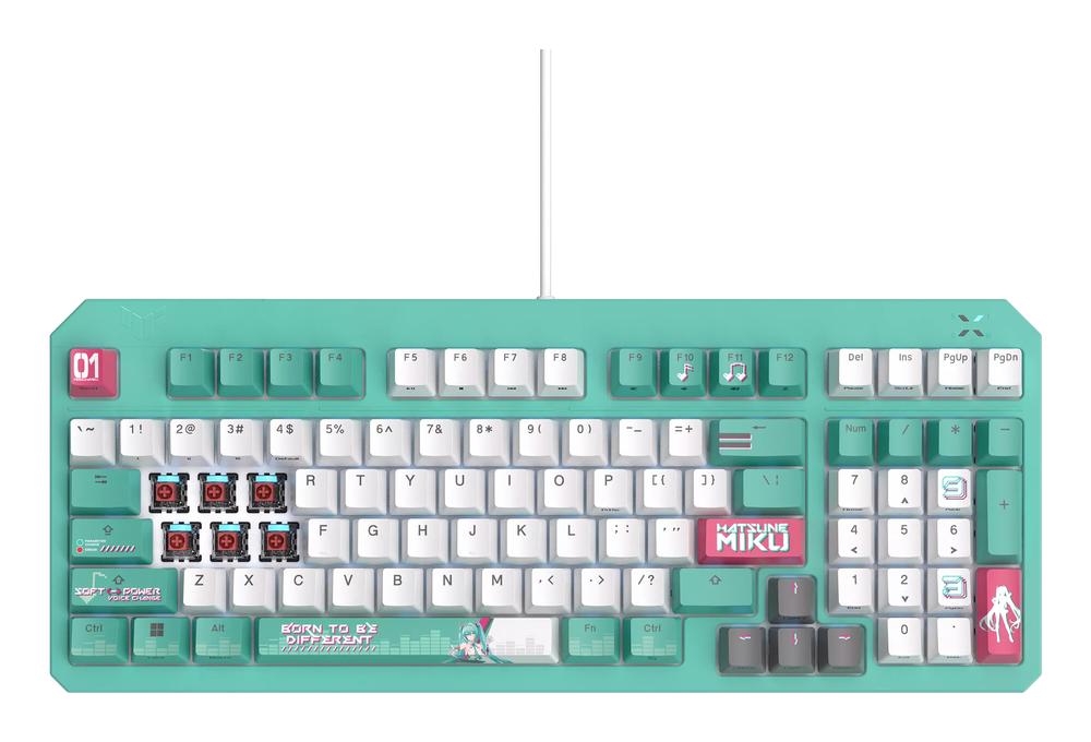 Teclado asus tuf gaming k3 gen ii hatsune miku edition rgb