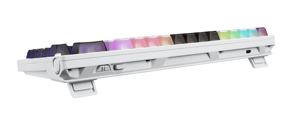 Teclado gaming asus rog azoth nx inalambrico rgb blanco ingles