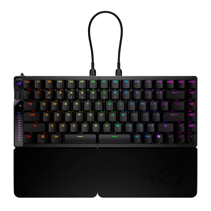 Teclado gaming asus rog falcata inalambrico rgb negro ingles