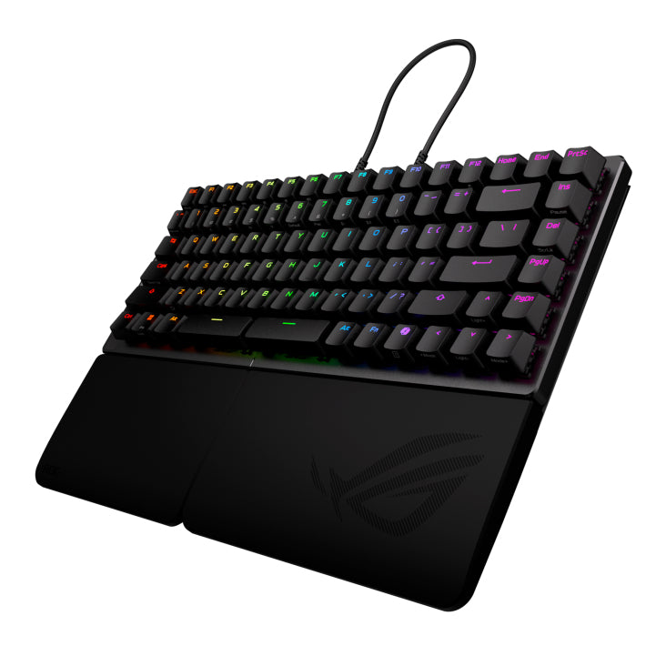 Teclado gaming asus rog falcata inalambrico rgb negro ingles