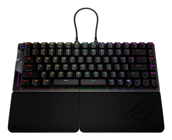 Teclado gaming asus rog falcata inalambrico rgb negro ingles