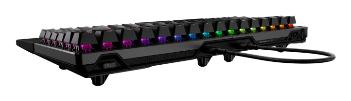 Teclado gaming asus rog falcata inalambrico rgb negro ingles