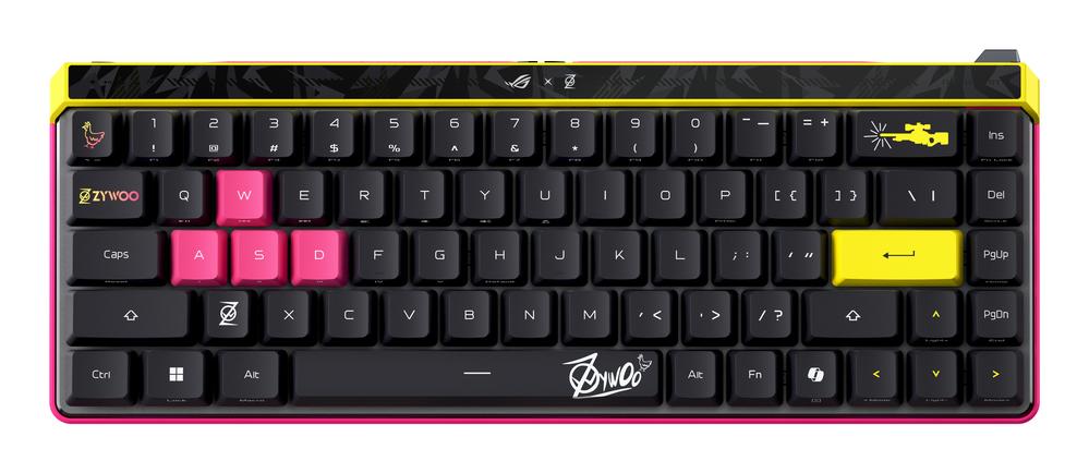 Teclado gaming asus rog falchion ace hfx zywoo edition rgb ingles