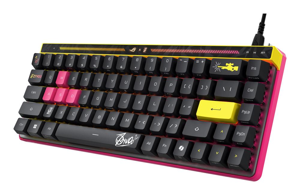 Teclado gaming asus rog falchion ace hfx zywoo edition rgb ingles
