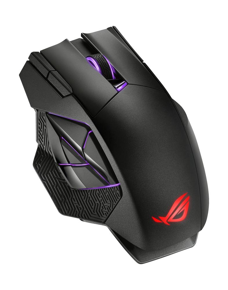 Raton inalambrico gaming asus rog spatha x negro