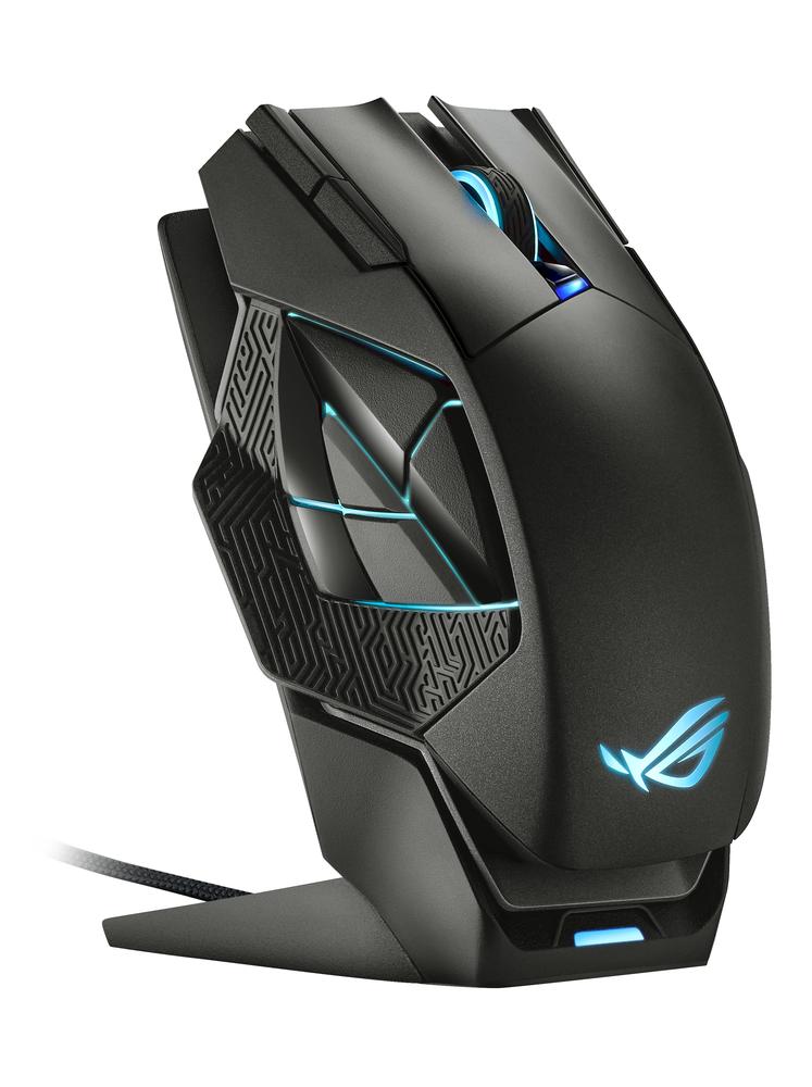 Raton inalambrico gaming asus rog spatha x negro