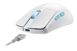 Raton inalambrico gaming asus rog harpe ace aim lab edition blanco