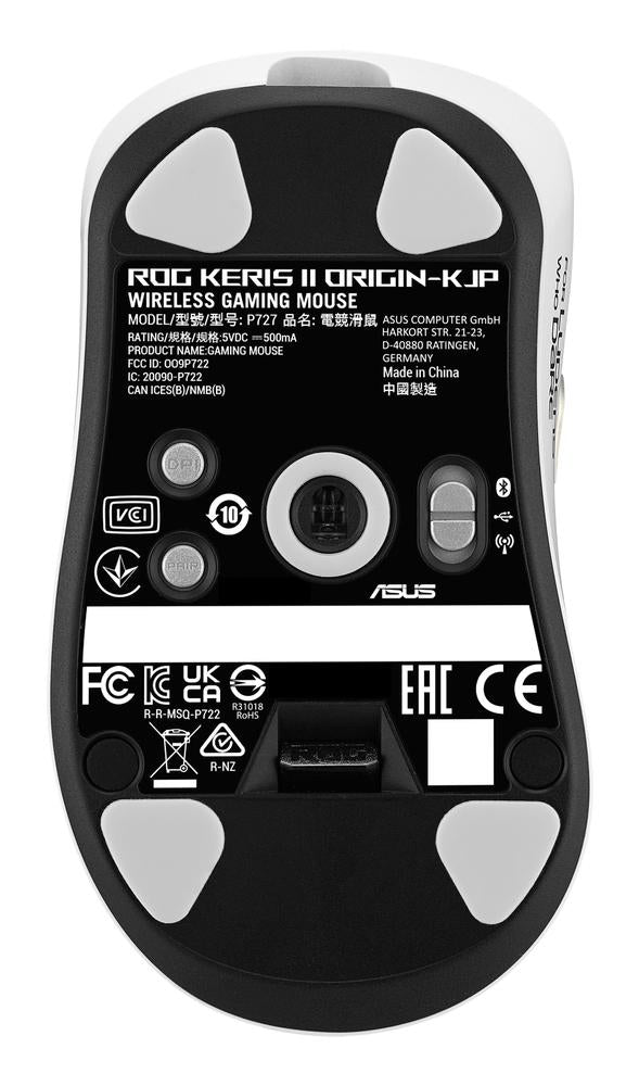 Raton inalambrico gaming asus rog keris ii origin kjp