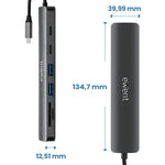 Docking station ewent ew1152 usb tipo c 7 en 1