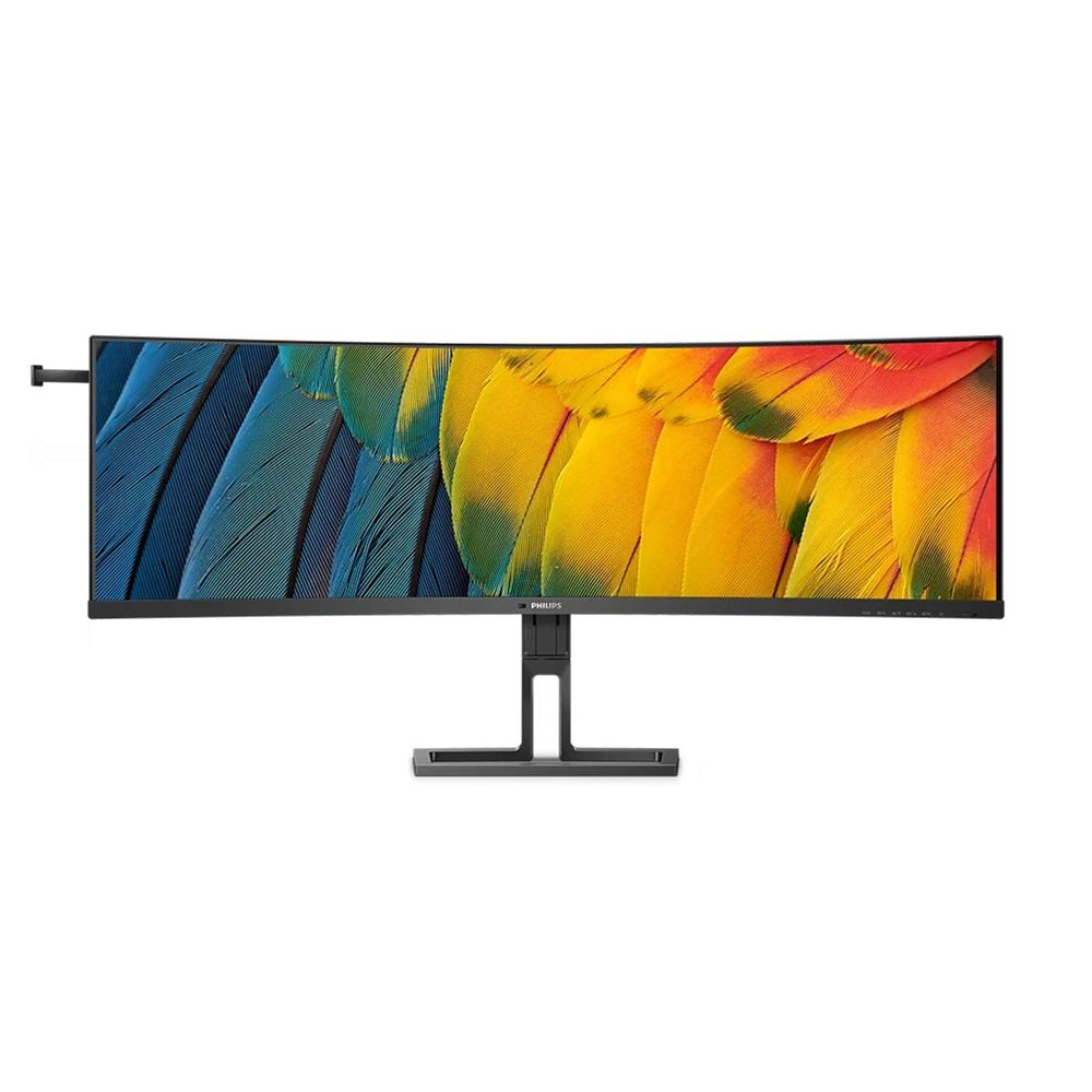 Monitor led 44.5 pulgadas philips 45b1u6900c - 00 curvo -  dqhd -  dp -  hdmi -  usb tipo c -  75hz -  4ms -  vesa 100x100