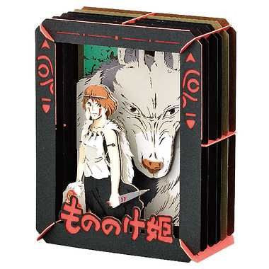 Princesa mononoke & san paper theater 10x8x4 cm la princesa mononoke