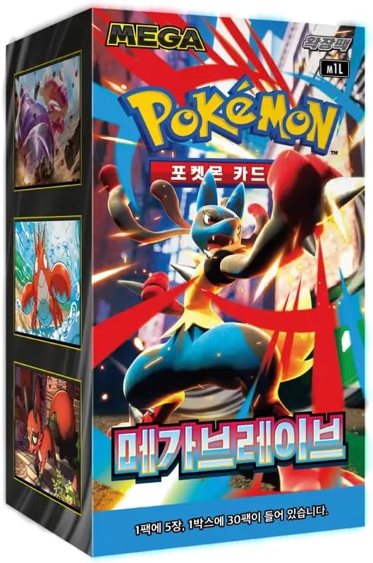 Pokemon tcg mega brave coreano 30 unidades