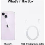 Telefono movil smartphone apple iphone 14 5g - 128gb - 6.1 pulgadas purpura acondicionado