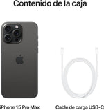 Telefono movil smartphone apple iphone 15 5g - 256gb - 6.1 pulgadas negro acondicionado