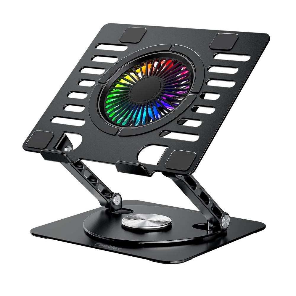 Soporte - base refrigeracion para portatil coolbox coolair 1vrgb ajustable haste 17 pulgadas negro