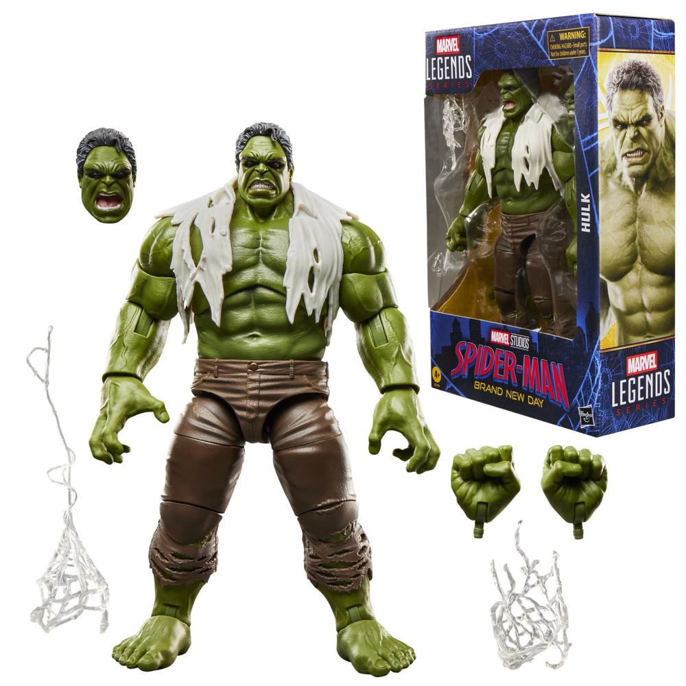 Figura hasbro marvel legends series spider - man brand new day -  hulk
