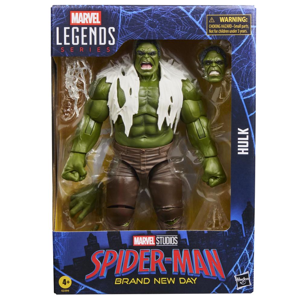 Figura hasbro marvel legends series spider - man brand new day -  hulk