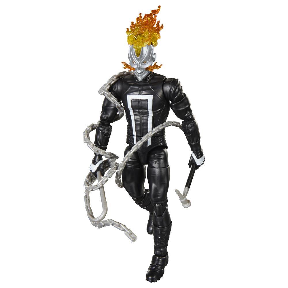 Figura hasbro marvel legends series build a figure marvel's box ghost rider (robbie reyes)