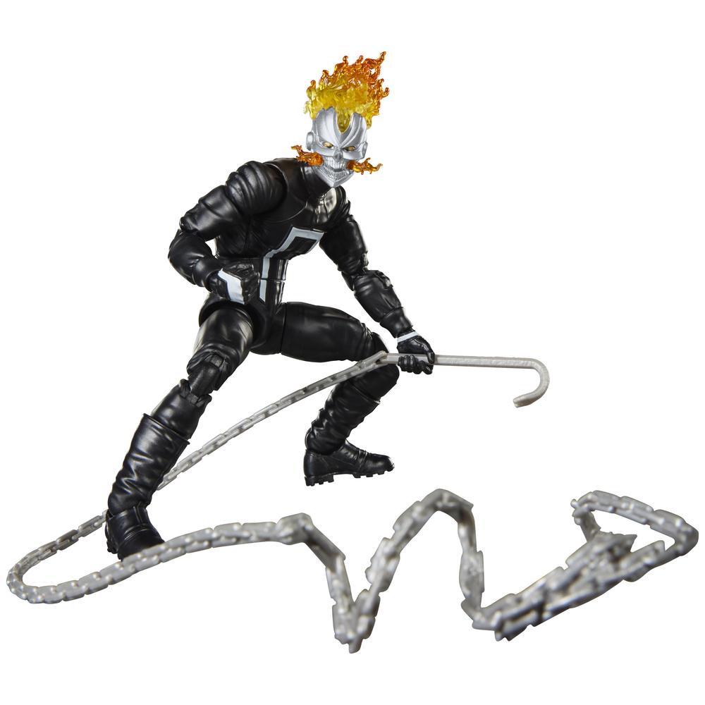Figura hasbro marvel legends series build a figure marvel's box ghost rider (robbie reyes)