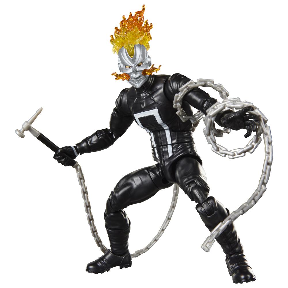 Figura hasbro marvel legends series build a figure marvel's box ghost rider (robbie reyes)