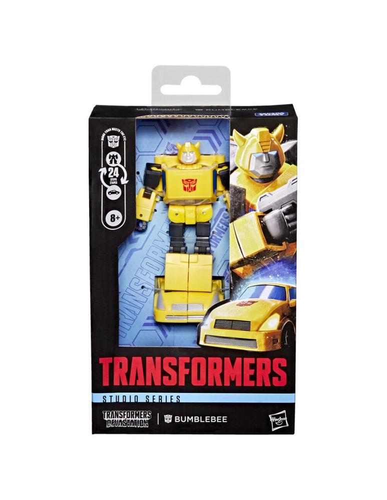 Figura articulada bumblebee clase deluxe transformers devastatión -  studio series 10 -5cm hasbro