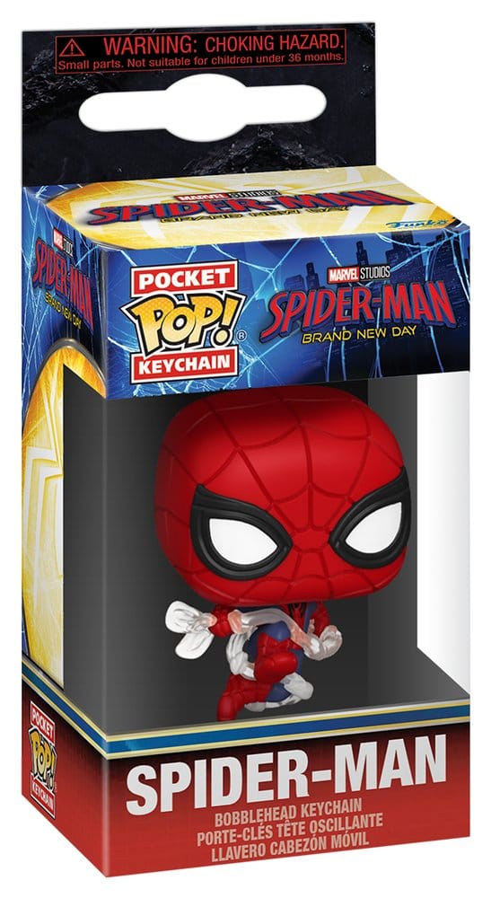 Funko pop keychain llavero: spider - man bnd -  spider - man