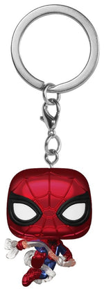 Funko pop keychain llavero: spider - man bnd -  spider - man (metallic)