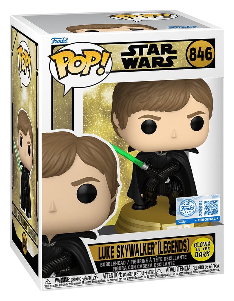 Funko pop star wars: sw legends -  luke (glow)