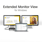 Docking station act connectivity usb - c 4k mst 2 monitores hdmi - ethernet - usb - c - 3x usb - a - pd pass - through cable 1m