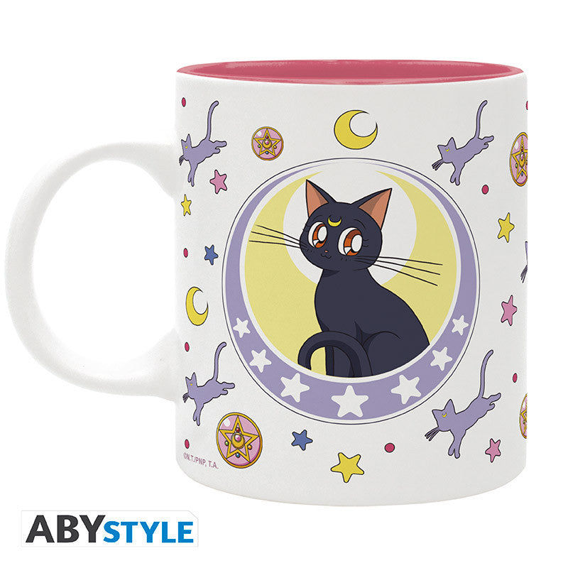 Taza sailor moon luna y patch 320 ml