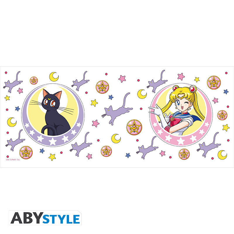 Taza sailor moon luna y patch 320 ml