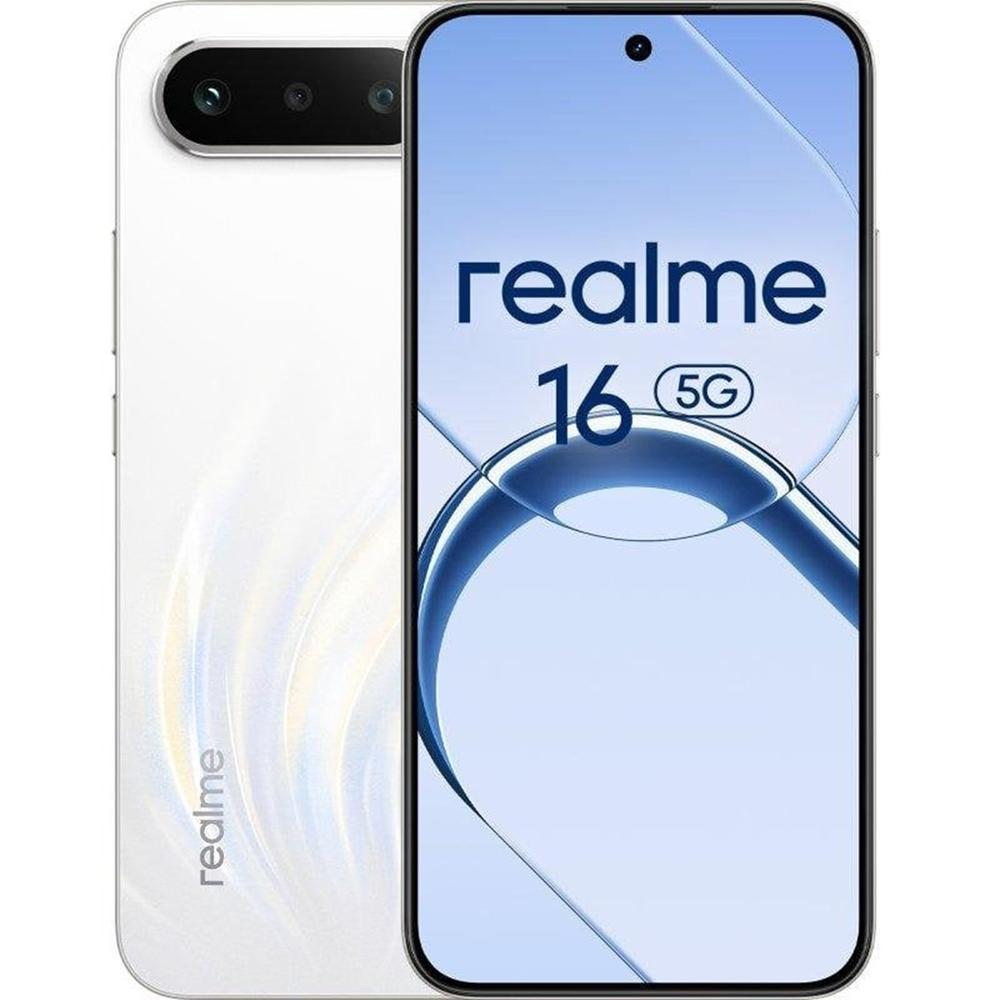 Telefono movil smartphone realme 16 5g -  8gb -  256gb -  6.57 pulgadas fhd+ -  blanco