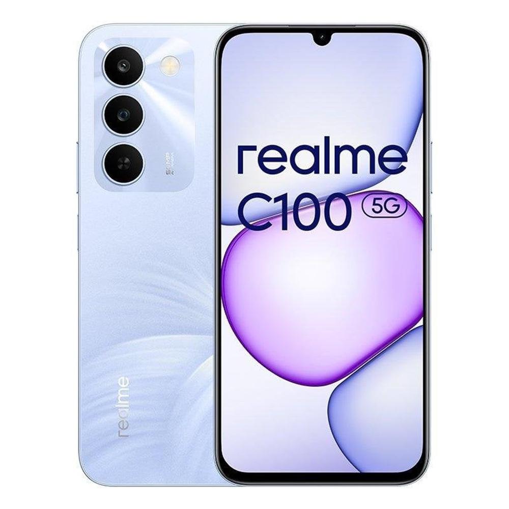 Telefono movil smartphone realme c100 5g -  4g -  256gb -  6.8 pulgadas -  purpura