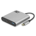 Adaptador act connectivity usb - c a hdmi - usb a - usb - c pd