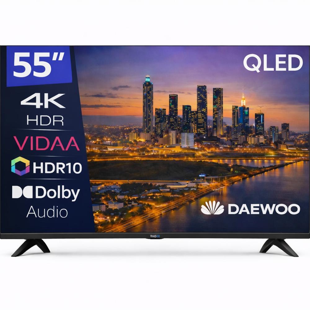 Tv daewoo 55 pulgadas qled 4k uhd - 55vb56qv - smart tv