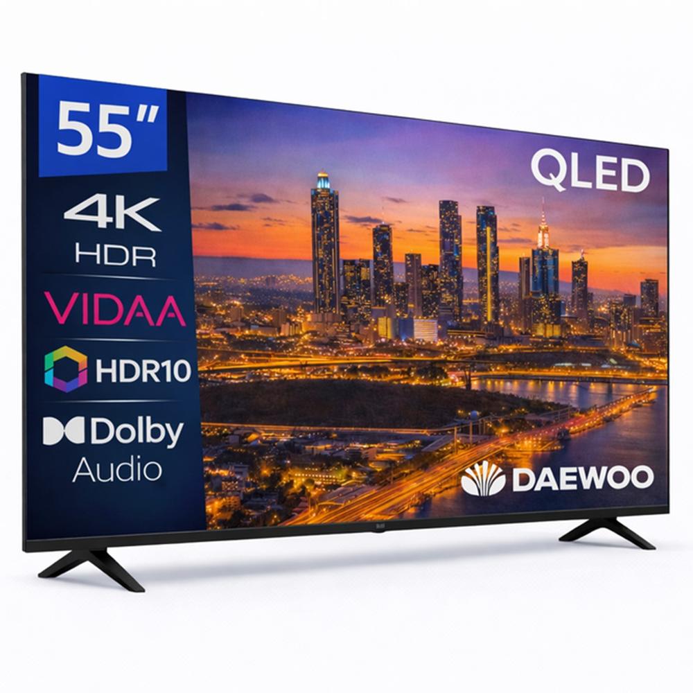 Tv daewoo 55 pulgadas qled 4k uhd - 55vb56qv - smart tv