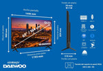 Tv daewoo 65 pulgadas qled 4k uhd - 65vb56qv - smart tv