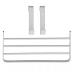 Kit toallero 150 w mas repisa extra con ganchos blanco