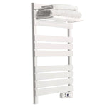 Yoevu -  kit radiador toallero 500 | 1500 w mas repisa extra con ganchos -  color blanco