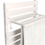 Yoevu -  kit radiador toallero 500 | 1500 w mas repisa extra con ganchos -  color blanco