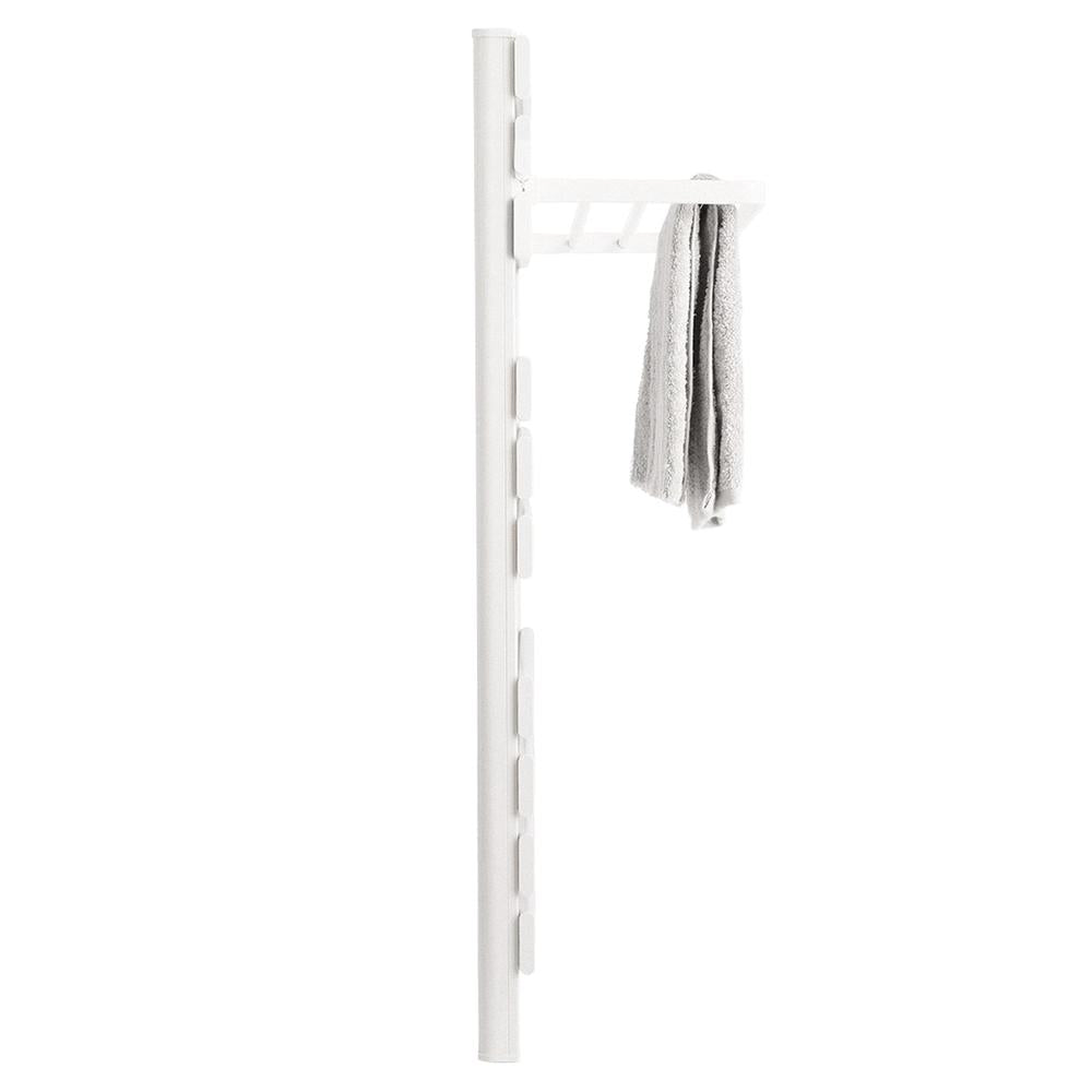 Yoevu -  kit radiador toallero 500 | 1500 w mas repisa extra con ganchos -  color blanco