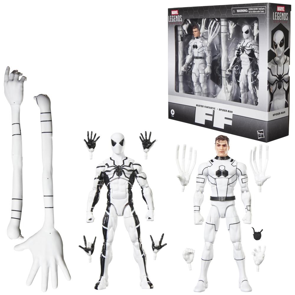 Pack 2 figuras hasbro marvel legends series mister fantastick & spiderman
