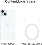Telefono movil smartphone apple iphone 15 plus 5g - 256gb - 6.7 pulgadas azul acondicionado
