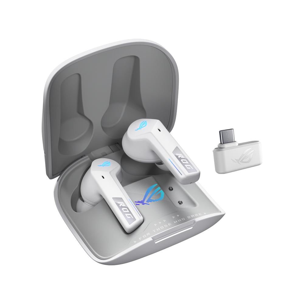 Auriculares gaming asus rog cetra true wireless speednova inalambrico blanco