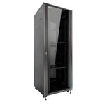 Armario rack de suelo 19 pulgadas phasak pro 47u negro 600x1000 montado pho 6147