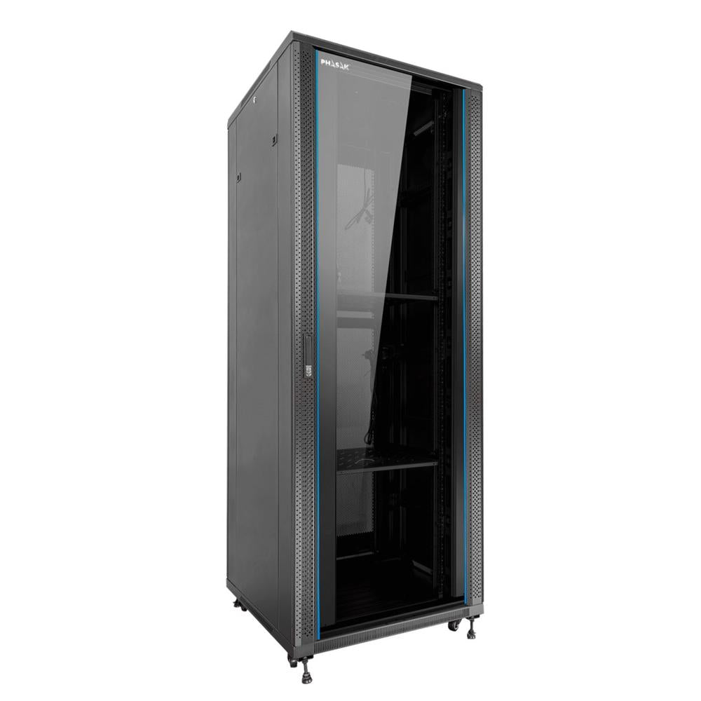 Armario rack de suelo 19 pulgadas phasak pro 42u 600x1000 pho 6142