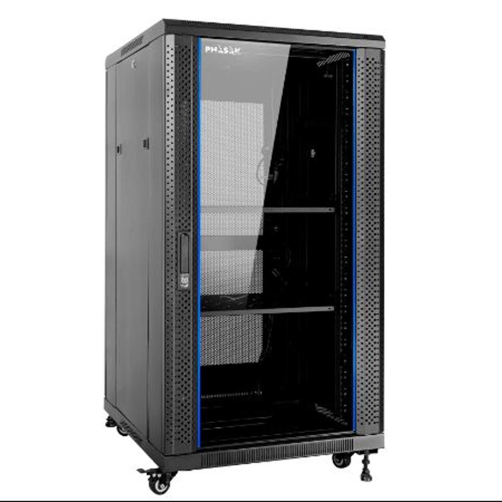 Armario rack de suelo 19 pulgadas Phasak pro 22u 600x600 pho 6622