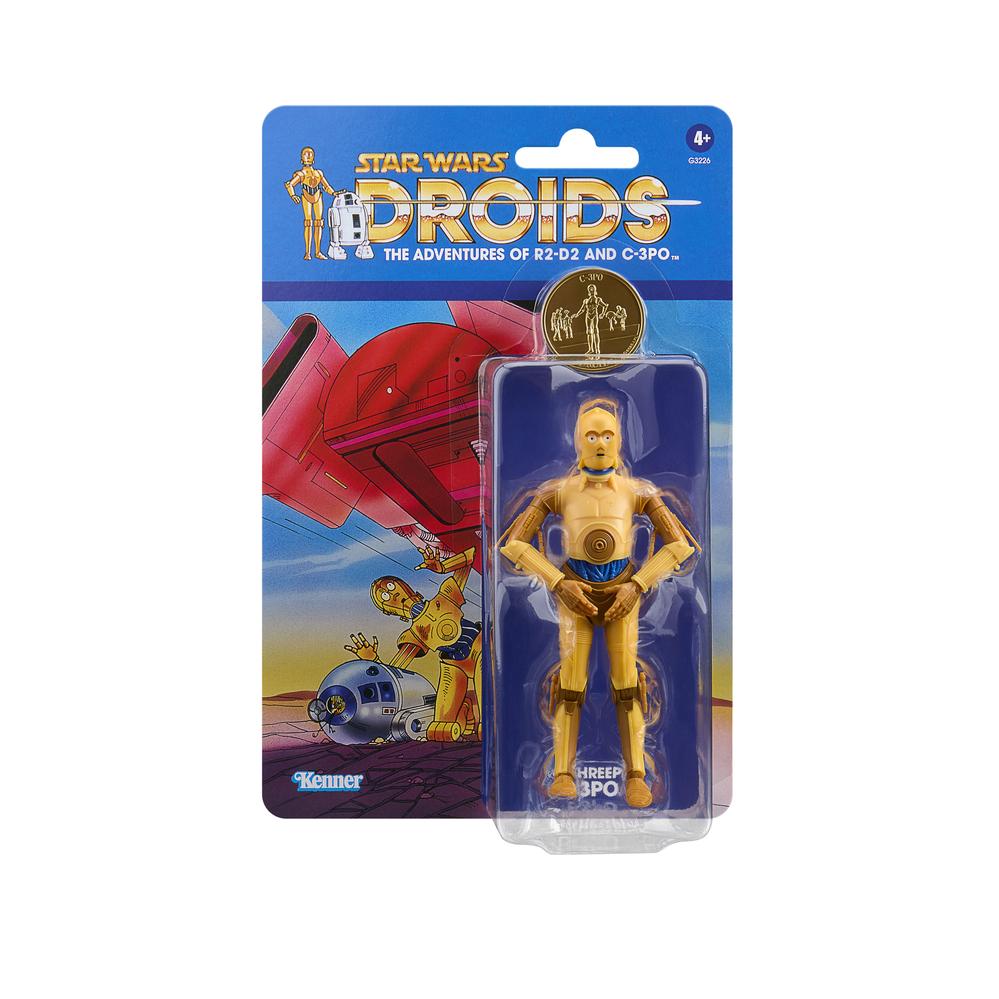Figura hasbro star wars droids the adventures ofr2 - d2 and c - 3po