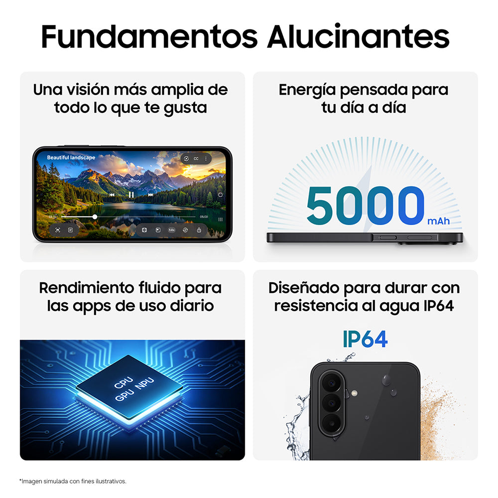 Movil samsung galaxy a27 5g 6 - 128gb negro